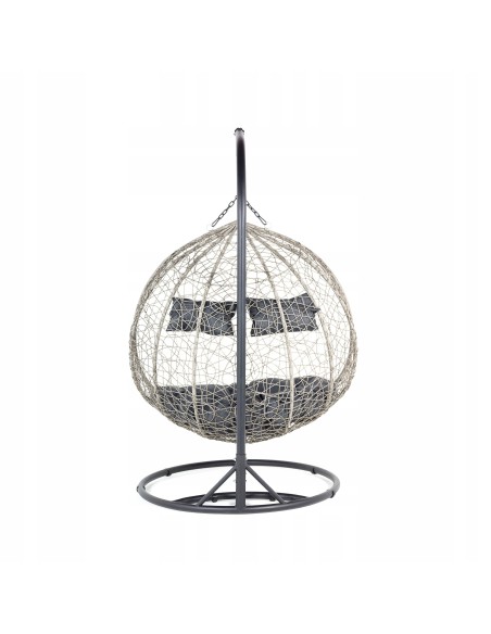 Technorattanowy fotel podwieszany do ogrodu kokon SIERRI Meven 135 × 75 × 120 cm - Fotele podwieszane Technorattanowy fotel podwieszany do ogrodu kokon SIERRI Meven 135 × 75 × 120 cm 5902490744042 9