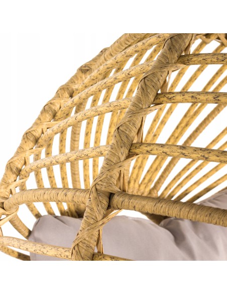 Oryginalny fotel do ogrodu, na taras, balkon Stellar Meven w kształcie kuli, 112 x 88 x 136 cm 5900607534227 5