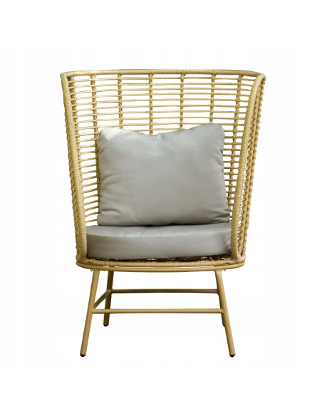 Elegancki fotel do ogrodu, na taras, balkon Lomo Meven 87 x 76 x 113 cm 5902490742758