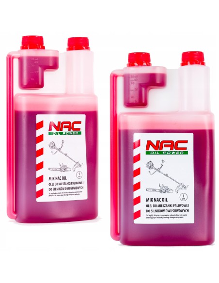 Olej do mieszanki paliwowej do kos i podkaszarek z dozownikiem NAC 1L 5900607533985