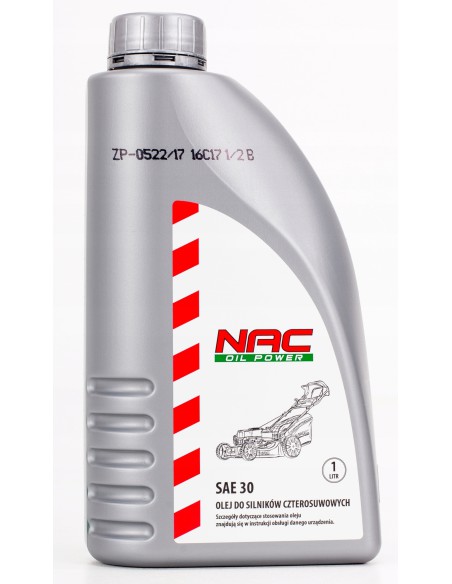 Skuteczny olej do silników czterosuwowych NAC SAE30 1L 5900607533947