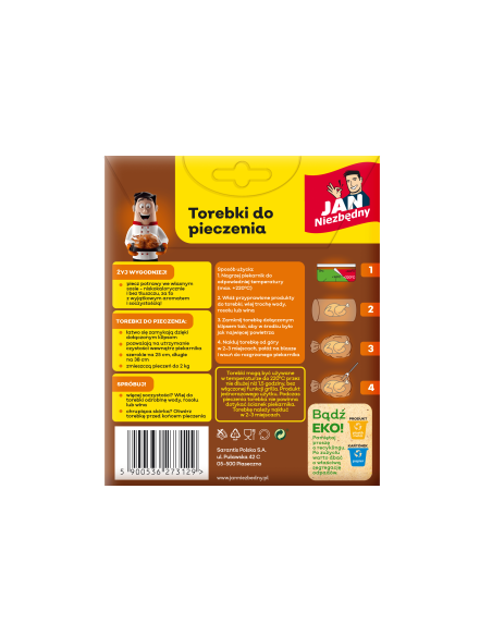 Torebki do pieczenia warzyw i mięsa 25x38cm 25szt Jan Niezbędny 5900536273129 4