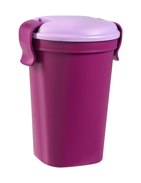 Fioletowy pojemnik na żywność kubek 0,6l Curver - Fioletowy pojemnik na żywność kubek 0,6l Curver 3253920769138 3