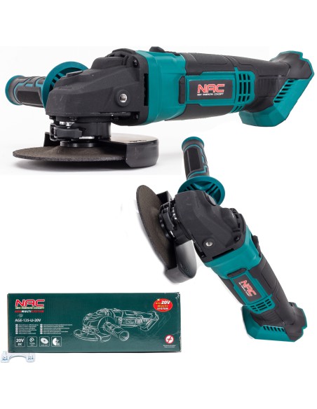 Akumulatorowa szlifierka kątowa NAC AGE-125-LI 20V 5902490740112