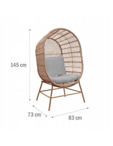 Komfortowy fotel ogrodowy Phuket Meven 83×73×145cm 5900607534265 15