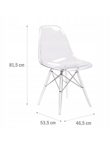 KRZESŁO SKANDYNAWSKIE TRANSPARENTNE SPIRITO 5902490787322 2