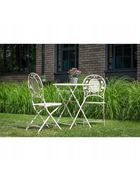 Metalowy zestaw mebli ogrodowych LAVENDER Meven, stolik + 2 krzesła - Meble balkonowe Metalowy zestaw mebli ogrodowych LAVENDER Meven, stolik + 2 krzesła 5902490744288 2