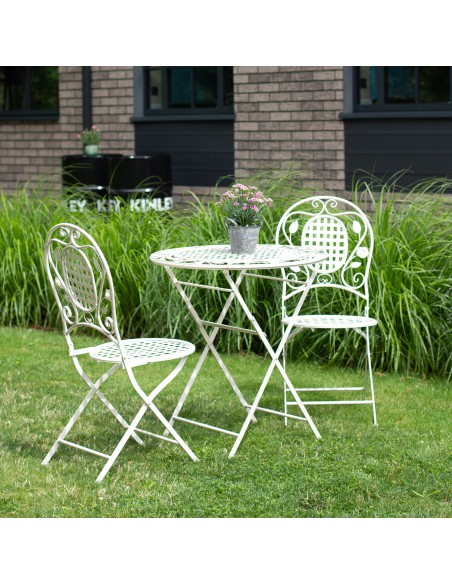 Metalowy zestaw mebli ogrodowych LAVENDER Meven, stolik + 2 krzesła - Meble balkonowe Metalowy zestaw mebli ogrodowych LAVENDER Meven, stolik + 2 krzesła 5902490744288 3