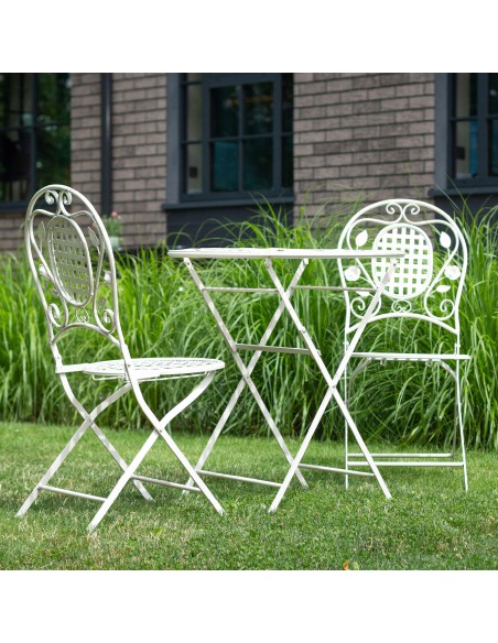Metalowy zestaw mebli ogrodowych LAVENDER Meven, stolik + 2 krzesła - Meble balkonowe Metalowy zestaw mebli ogrodowych LAVENDER Meven, stolik + 2 krzesła 5902490744288 7
