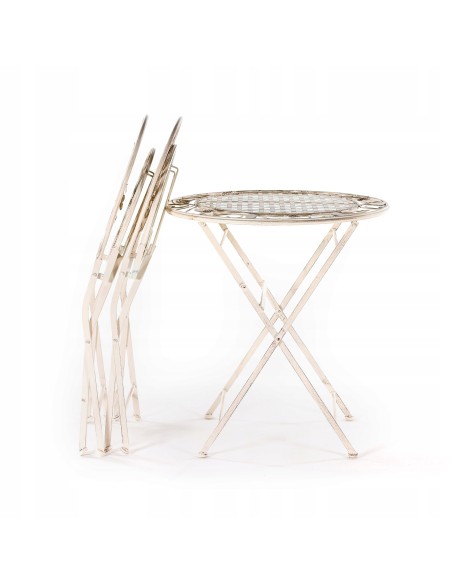 Metalowy zestaw mebli ogrodowych LAVENDER Meven, stolik + 2 krzesła - Meble balkonowe Metalowy zestaw mebli ogrodowych LAVENDER Meven, stolik + 2 krzesła 5902490744288 10