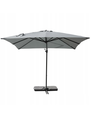 Przeciwsłoneczny parasol ogrodowy z wysięgnikiem Meven PLATINUM szary, 250 x 250 x 260 cm 5902490786790 8