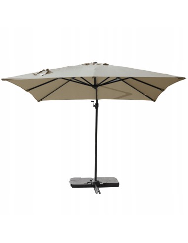 Boczny parasol ogrodowy z wysięgnikiem Meven PLATINUM beżowy, 250 x 250 x 260 cm 5902490786813 4