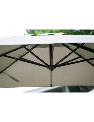 Boczny parasol ogrodowy z wysięgnikiem Meven PLATINUM beżowy, 250 x 250 x 260 cm 5902490786813 8