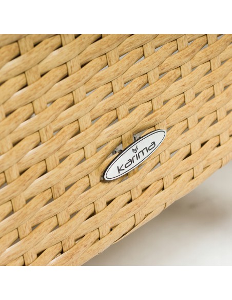 Jasny komplet mebli ogrodowych Meven 2 fotele + 2 pufy + sofa + stół 5902490785311 4