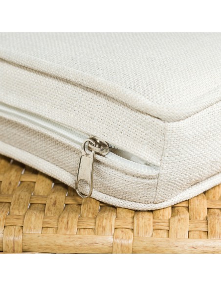 Jasny komplet mebli ogrodowych Meven 2 fotele + 2 pufy + sofa + stół 5902490785311 8