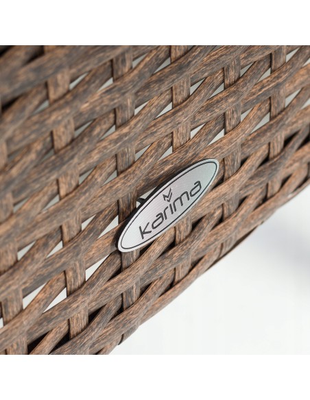 Technorattanowy komplet mebli Meven 2 x fotel + 2 x pufa + sofa + stół 5902490785304 16