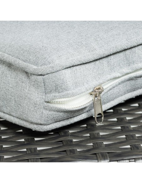 Funkcjonalny zestaw mebli ogrodowych Meven 2 x fotel + 2 x pufa + sofa + stół 5902490785335 8