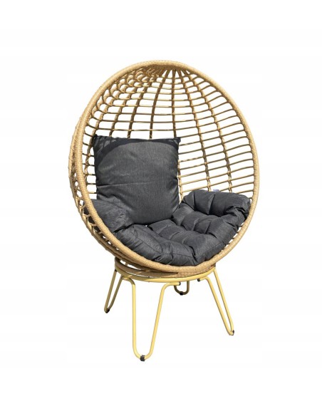 Unikatowy fotel do ogrodu, na taras Samui Meven 74 x 107 x 149 cm 5902490744004