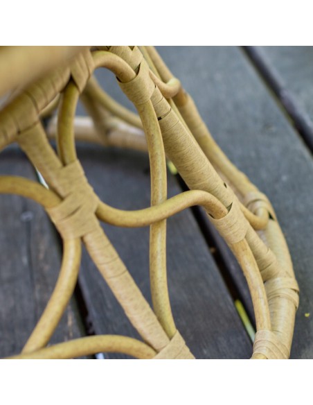 Okrągły fotel ogrodowy obracany Orion Meven beżowy, 94 x 82 x 53/93 cm 5902490745445 5