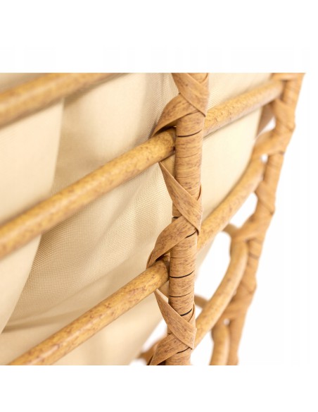 Okrągły fotel ogrodowy obracany Orion Meven beżowy, 94 x 82 x 53/93 cm 5902490745445 10