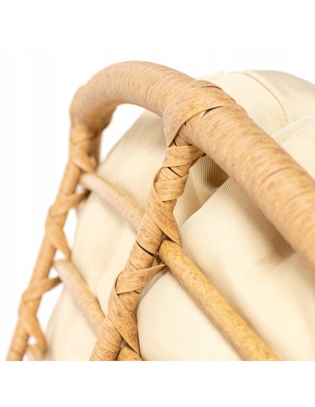 Okrągły fotel ogrodowy obracany Orion Meven beżowy, 94 x 82 x 53/93 cm 5902490745445 14