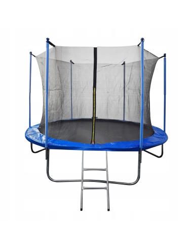 Wytrzymała okrągła trampolina dla dzieci z siatką i drabinką Meven, 244 cm 5900607539949 2