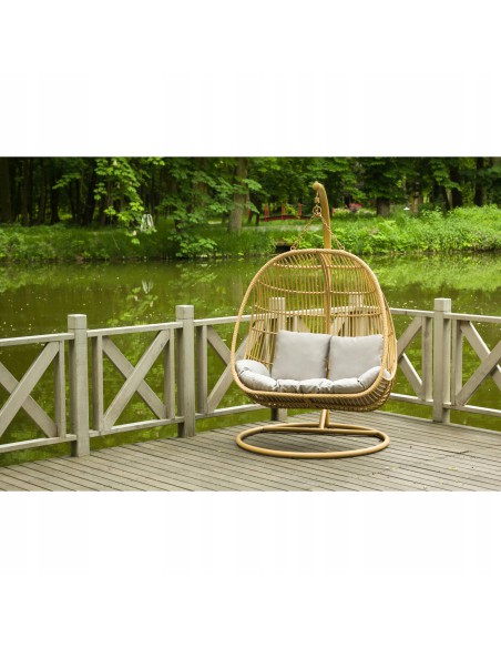 Podwójny fotel podwieszany DOMINICA Meven 124 × 66 × 123 cm 5900607534272 4