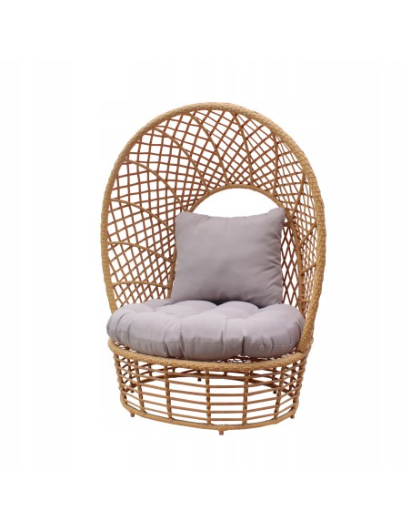 Stylowy fotel ogrodowy St. Tropez Meven beżowy, 115x82x144cm 5900607534258