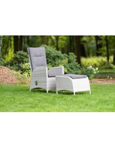 FOTEL OGRODOWY, BALKON, PODNÓŻEK, DUŻY,RATTAN 5902490742789 2