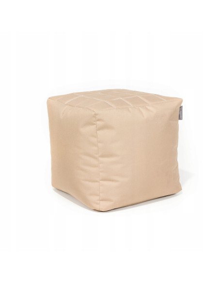Wszechstronna pufa kostka Q-BIK Meven beżowa, 40 × 50 × 50 cm 5902490743250