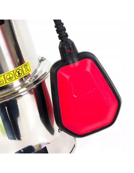 Mocna pompa zatapialna do brudnej wody NAC SPE100INOX-L 1000W 5902490742635 2