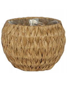 Okrągła donica z technorattanu Meven 31,5 x 20,5 cm 5900607539055