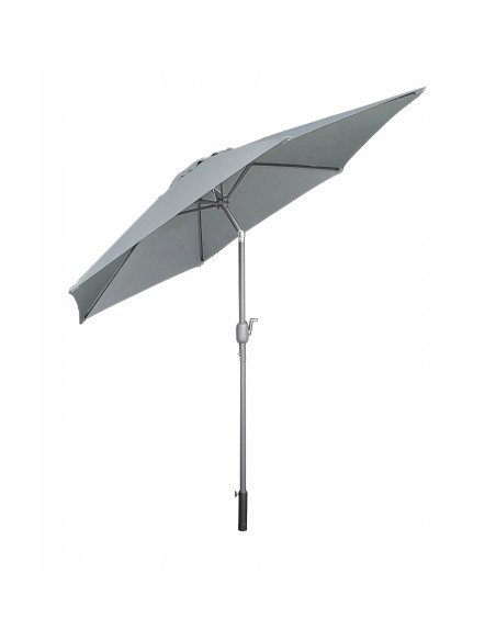 PARASOL OGRODOWY PLAŻOWY ŁAMANY ŚR.270 CM SZARY 5902490786738 2