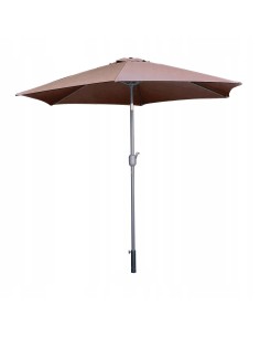 PARASOL OGRODOWY PLAŻOWY ŁAMANY ŚR.270 CM MOKKA 5902490786745