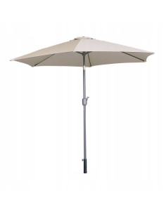 PARASOL OGRODOWY PLAŻOWY ŁAMANY ŚR.270 CM BEŻOWY 5902490786752