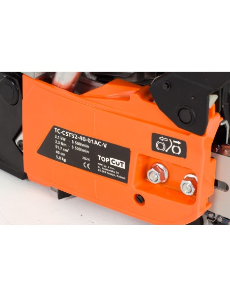 Wygodna piła łańcuchowa spalinowa TOP CUT TC-CST52-40-01AC-V 5905842510883 9