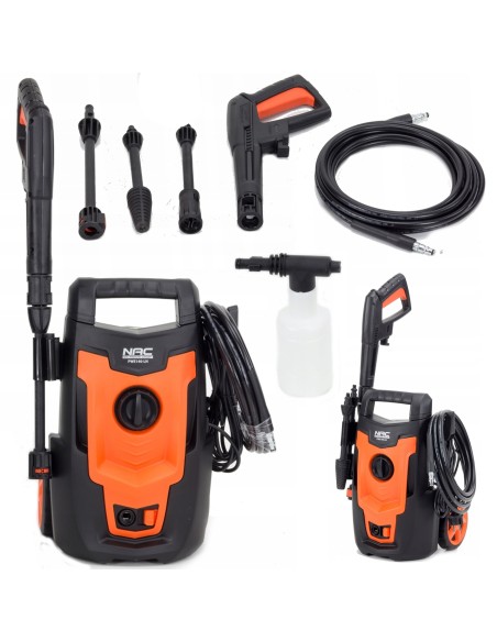 Lekka myjka wysokociśnieniowa NAC PWE140-LN o mocy 1400W - Myjki ciśnieniowe NAC Lekka myjka wysokociśnieniowa NAC PWE140-LN o mocy 1400W 5907510482751