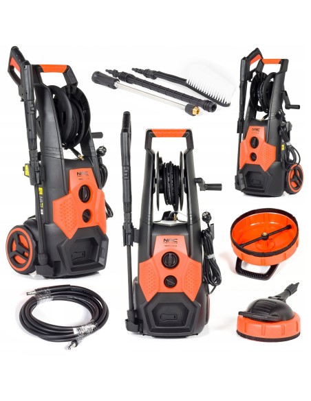 Wydajna myjka wysokociśnieniowa NAC PWE250I-PC-LN z silnikiem indukcyjnym i zestawem akcesoriów 5902490744127