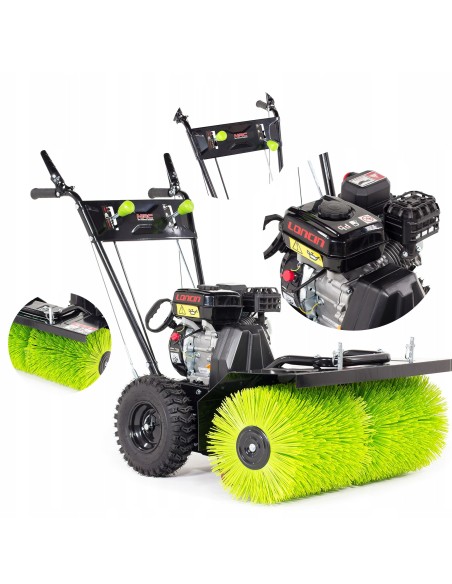 Funkcjonalna zamiatarka odśnieżarka spalinowa z napędem NAC SWP80-196L-KC 5900607536917