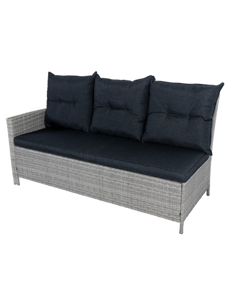 Luksusowy komplet mebli ogrodowych PUERTO Meven jasnoszary, z narożnikiem 5905842511477 4