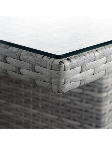 Luksusowy komplet mebli ogrodowych PUERTO Meven jasnoszary, z narożnikiem 5905842511477 8