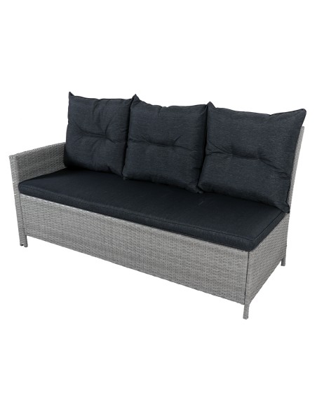 Nowoczesny komplet mebli PUERTO Meven ciemnoszary, z narożnikiem 5905842511484 3