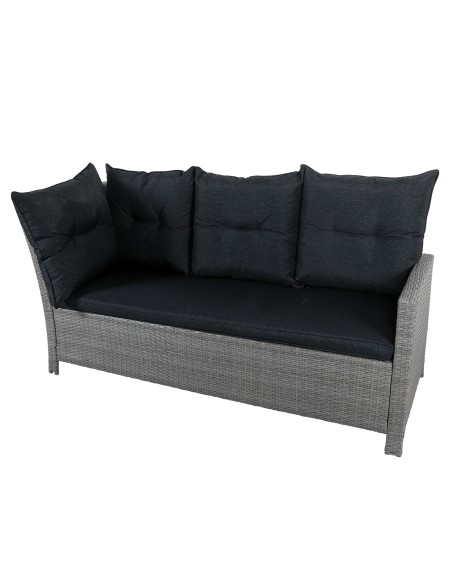 Nowoczesny komplet mebli PUERTO Meven ciemnoszary, z narożnikiem 5905842511484 4