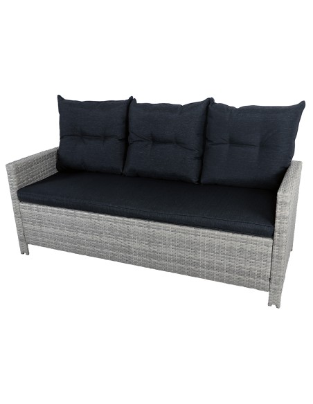 Elegancki komplet mebli PUERTO Meven jasnoszary, 6 elementów 5905842510005 4