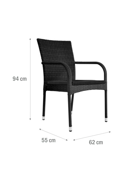 Ekskluzywny zestaw mebli ogrodowych PAISO Meven, stół + 6 krzeseł - Komplety obiadowe Ekskluzywny zestaw mebli ogrodowych PAISO Meven, stół + 6 krzeseł 5902490745759 12