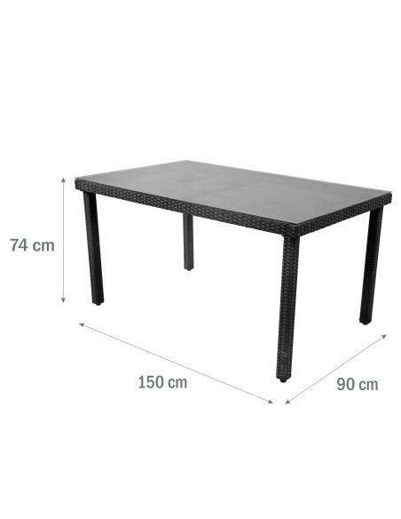 Ekskluzywny zestaw mebli ogrodowych PAISO Meven, stół + 6 krzeseł - Komplety obiadowe Ekskluzywny zestaw mebli ogrodowych PAISO Meven, stół + 6 krzeseł 5902490745759 13