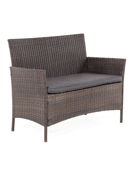 Minimalistyczny komplet mebli ogrodowych Fado Meven 2 x fotel + sofa + stolik 5902490785700 2