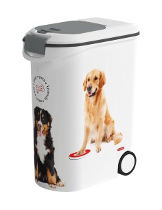 Pojemnik na kółkach na karmę dla psa 20kg 54l Curver 3253923906189 2