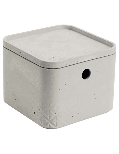 Pojemnik z pokrywką do przechowywania 3l Curver Beton - Pudełka i koszyki Pojemnik z pokrywką do przechowywania 3l Curver Beton 7290112632050 6