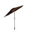 Ogrodowy parasol plażowy łamany Evelo Mokka Meven 210 x 220 cm